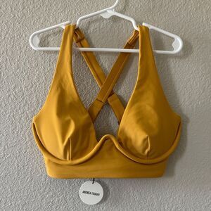 ANDREA IYAMAH KASA Bikini Top in Sand size 4-6